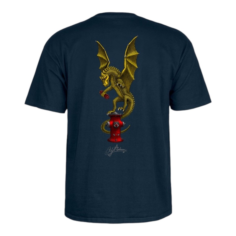 Powell Peralta Andy Anderson Vajra T-Shirt Navy S