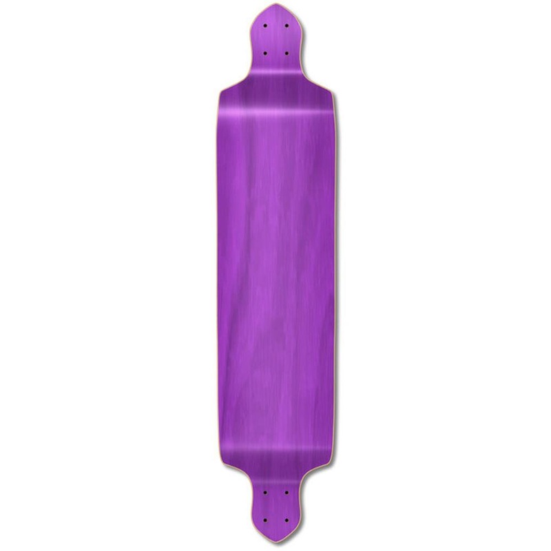 Punked Drop Down Blank Longboard Deck – Stained Purple Deck
