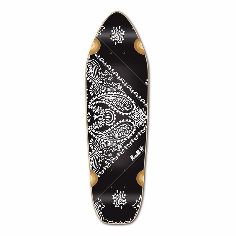 Punked Mini Cruiser Deck – Bandana Black Deck