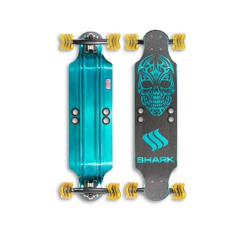 Shiver Shark Aluminum 32″ Drop Down Longboard Complete
