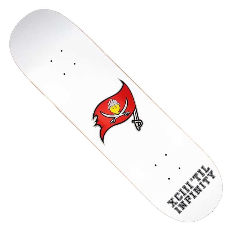 Skatepark of Tampa Dough Buccaneers Deck White 8 x 31.875 WB:14.25