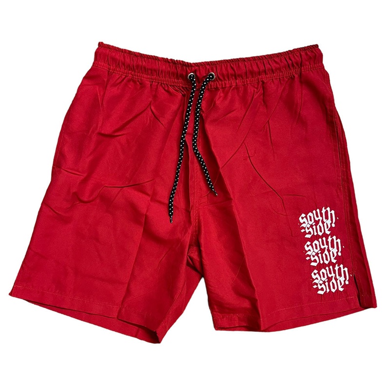 Southside Icon Water Short Embroidered Fire Red SM 30