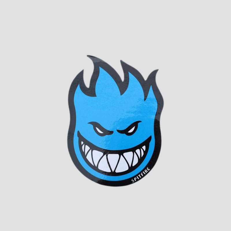 Spitfire Fireball Sticker Small Blue