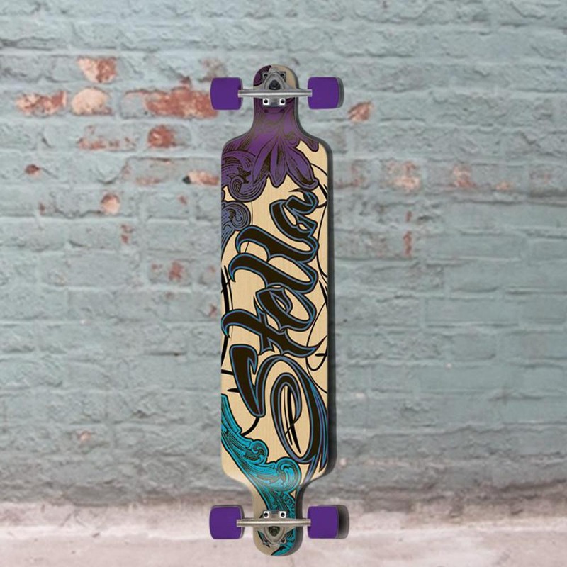 Stella Lowrider Ornate Logo Longboard 42″ – Complete