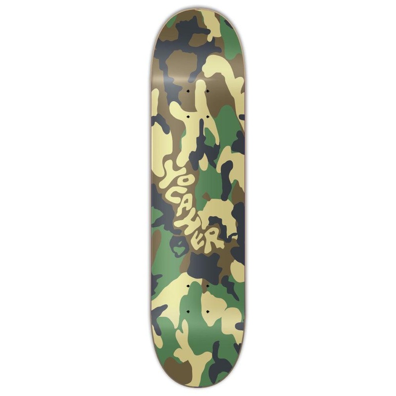Yocaher Graphic Skateboard Deck  – Camo Series – Green 7.5″