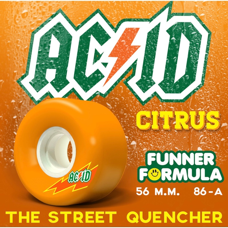 ACID CHEMICAL CO WHEELS 56MM 56mm Orange