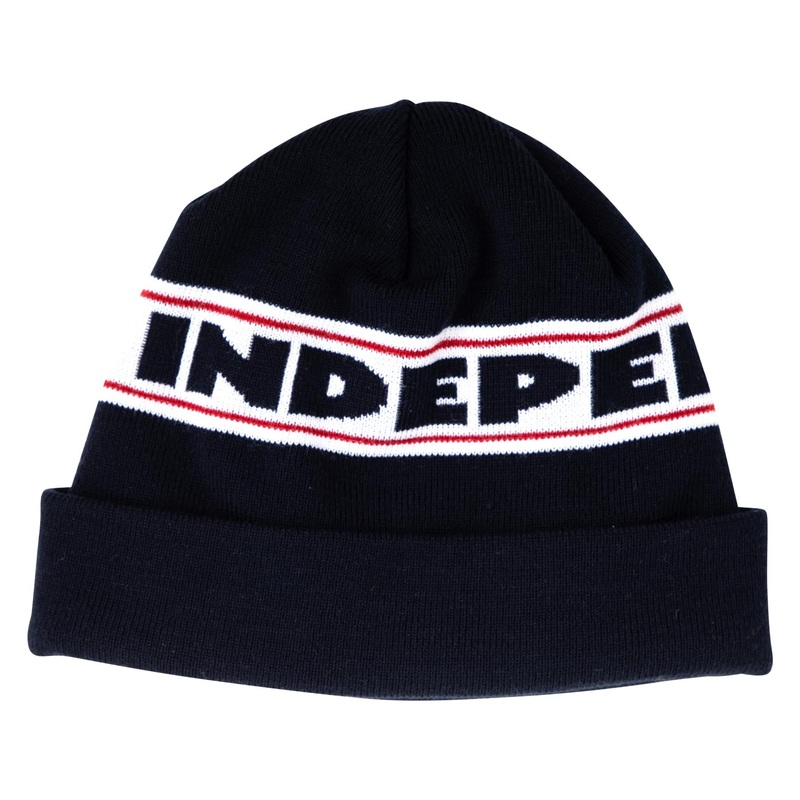 Bar Logo Independent Beanie Black OS