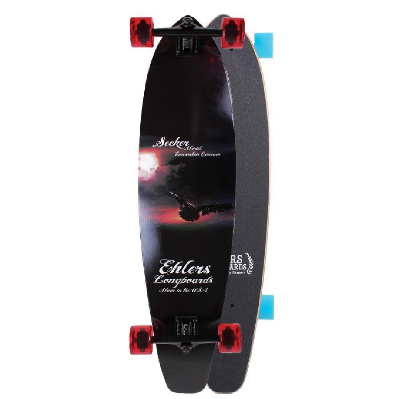 Black Kicktail Seeker 40″ Longboard Complete