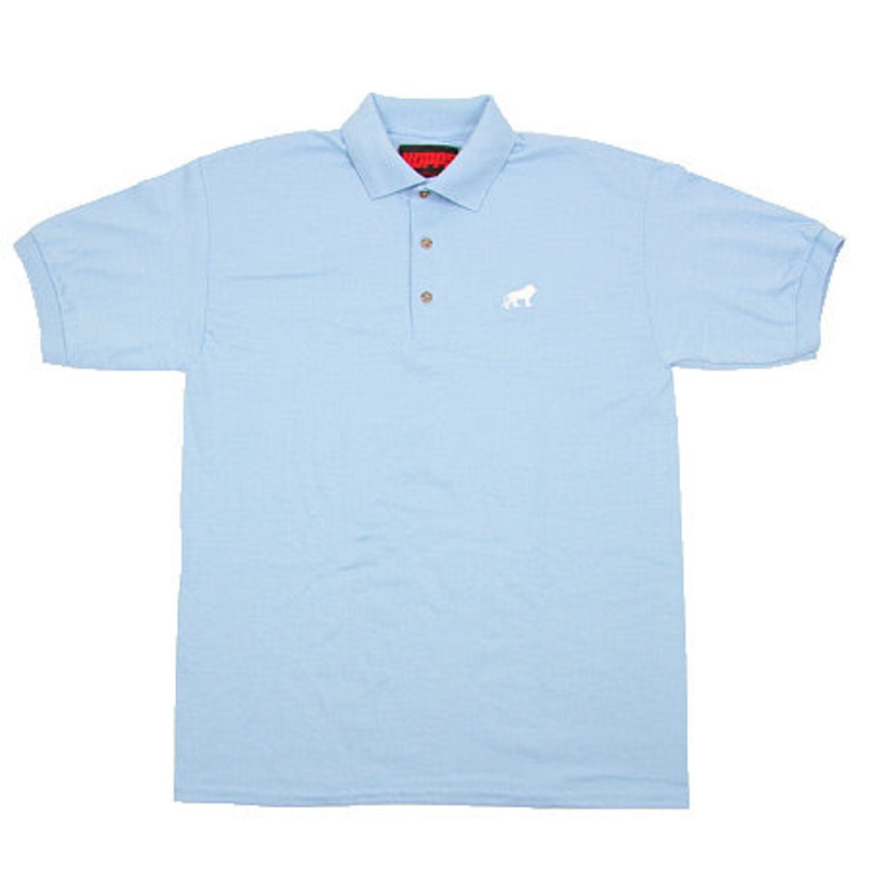 Hopps Lion Polo Shirt Light Blue Large