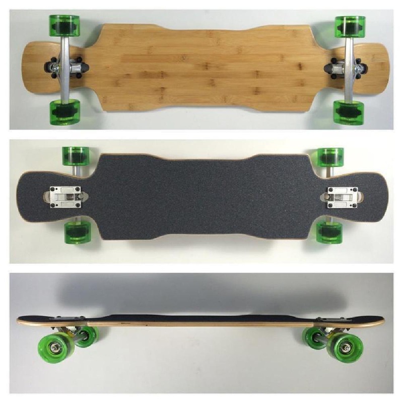 Kray Bamboo Drop Through Double Kick  38″ Longboard