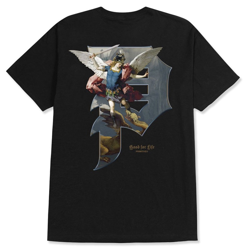 Primitive Skateboarding Redemption T Shirt Black Medium