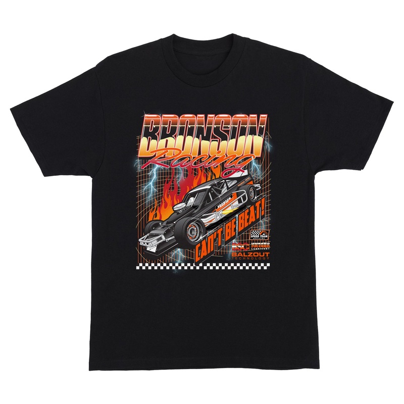 Racing Raw Mens Bronson T-Shirt Black S