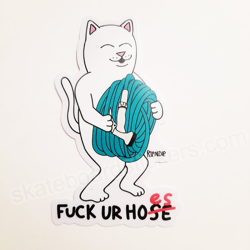 Rip N Dip / RIPNDIP Skateboard Sticker – Fuck Ur Hoes
