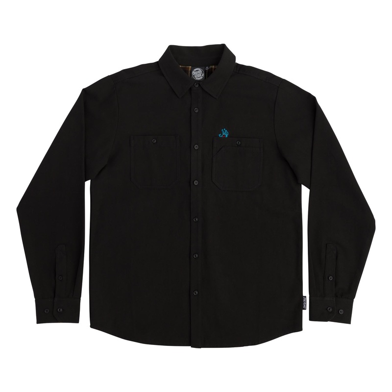 Screaming Hand Mens Santa Cruz Longsleeve Shirt Black M