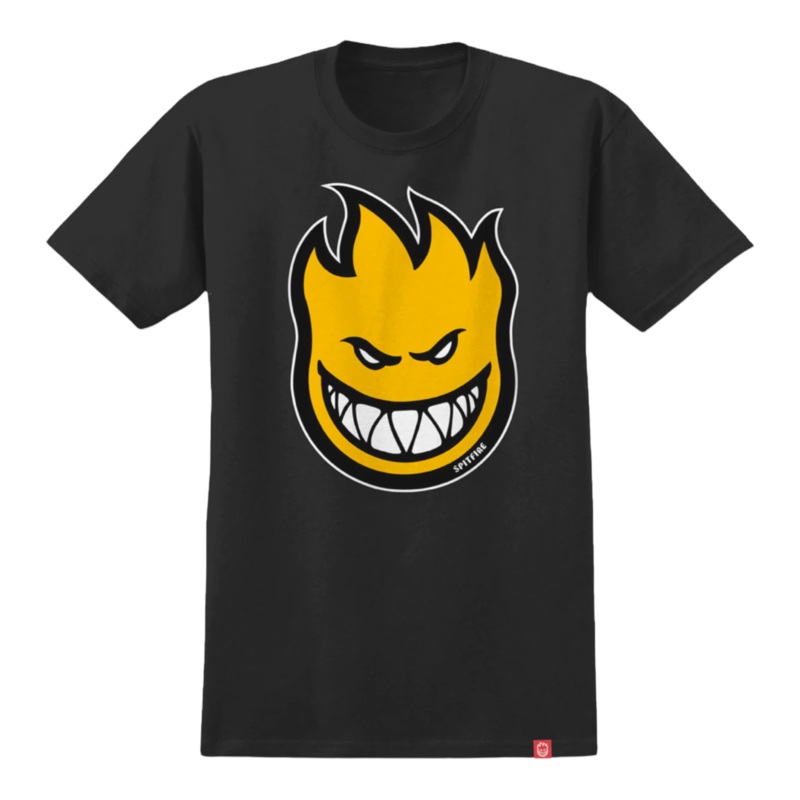 Spitfire BigHead Fill T Shirt Black/Gold S