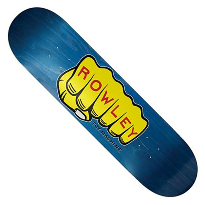 Toy Machine Geoff Rowley Fist Deck Assorted Woodgrain 8.5 x 31.75 WB:14.25