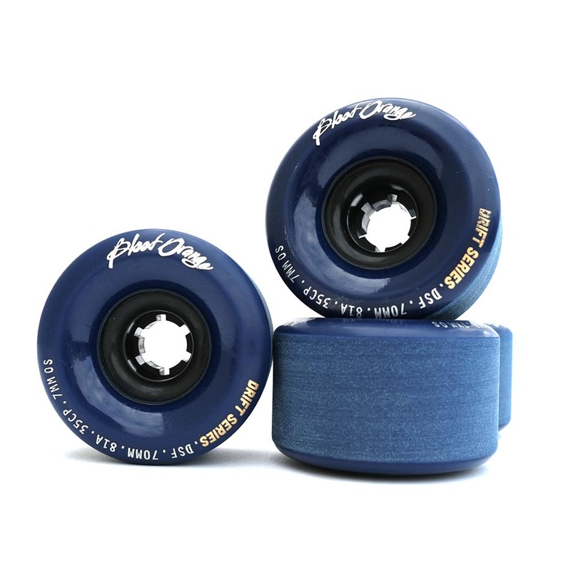 Blood Orange Drift Series Nightfall 70mm/81A Longboard Wheels | set of 4