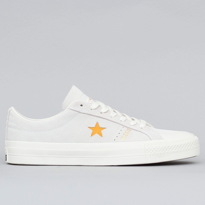 Converse Alexis Sablone One Star Pro Low Top Shoes White / Coast / University Gold UK6