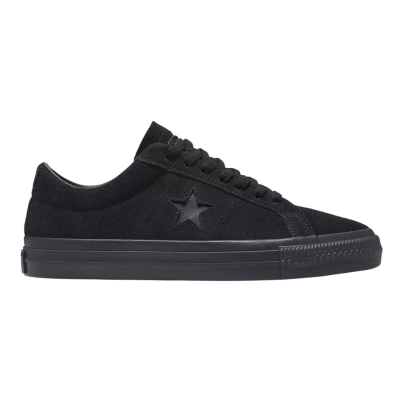 CONVERSE CONS ONE STAR PRO OX SHOES BLACK/BLACK/BLACK 4 Black