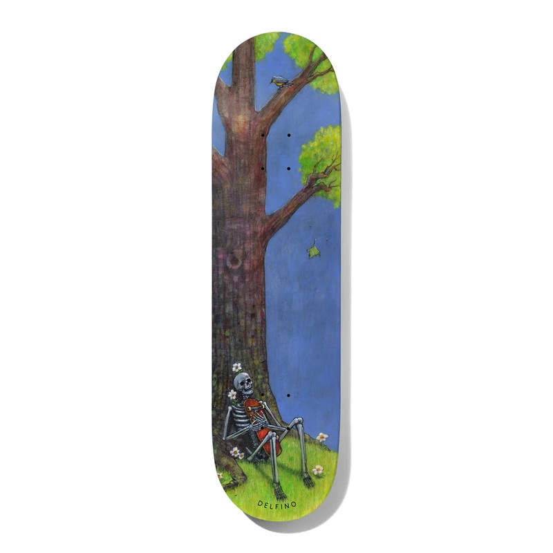 DEATHWISH DELFINO “CLEARING AT THE END OF THE PATH” 8.25″ SKATEBOARD DECK