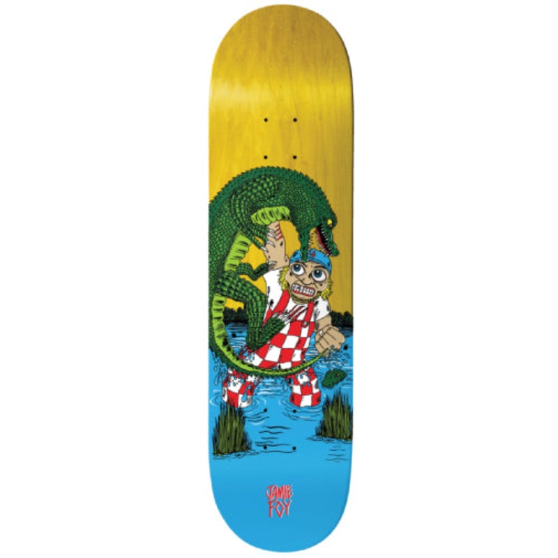 Deathwish Foy Gator Attack Skateboard Deck 8.25″ 8.25″ Dark Purple Veneer