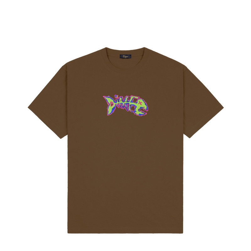 Dime Bones T-Shirt Dark Brown MD