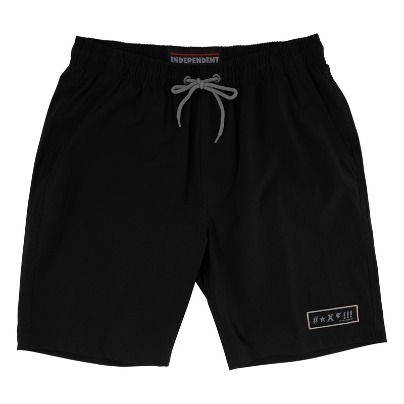 Exclamation Mens Independent Hybrid Shorts Black S