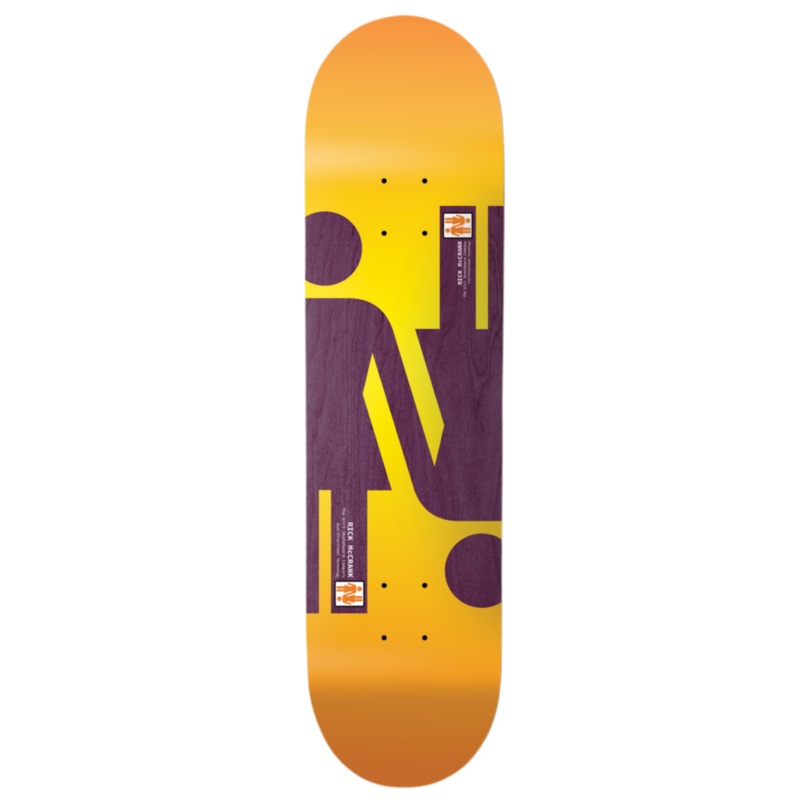 Girl McCrank Dual Directional 8.5″ Symmetrical Skateboard Deck 8.5″ WB 14.0″