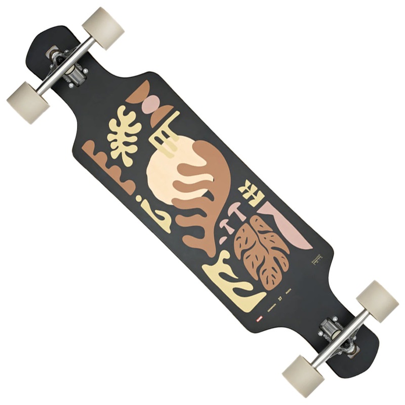 Globe Footwear Geminon Arid Drop Down Longboard Complete Skateboard Arid 10 x 37.5 WB:28.25
