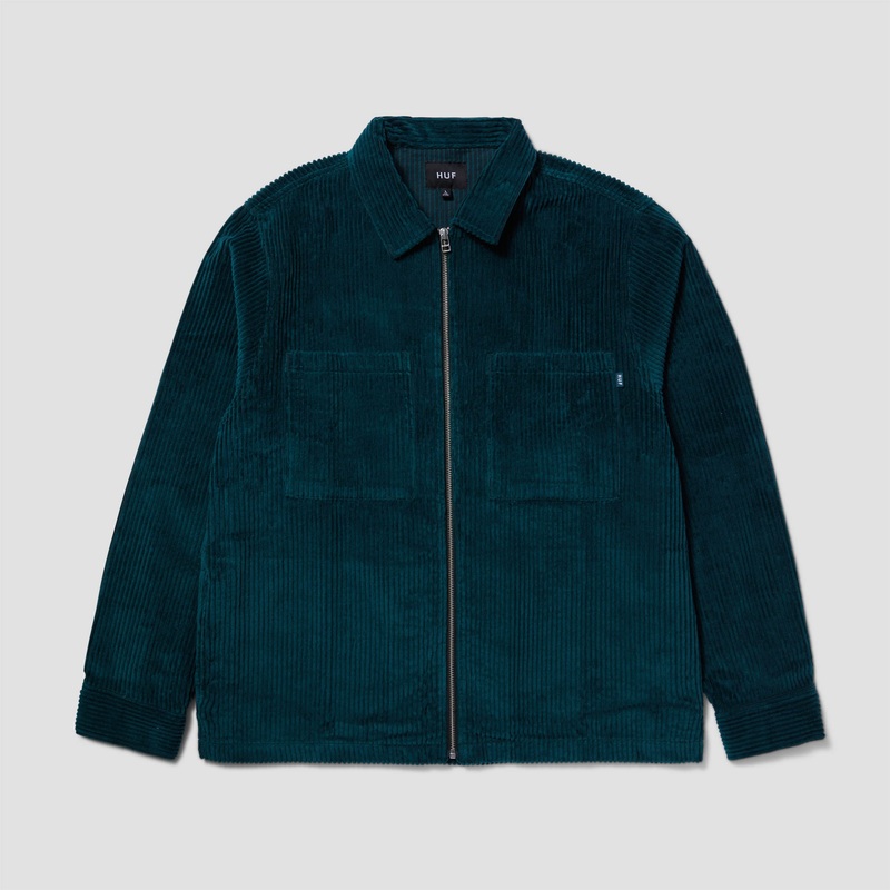 HUF Two Tone Corduroy Zip Shacket Sycamore Small