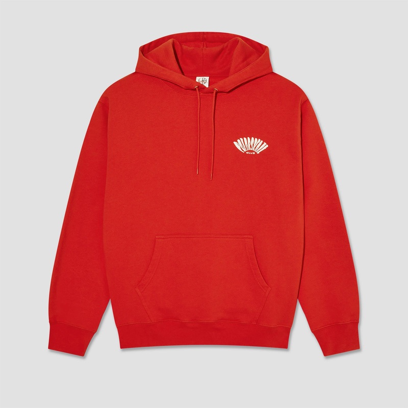 Polar Skate Club Dave Hoodie Red X-Small