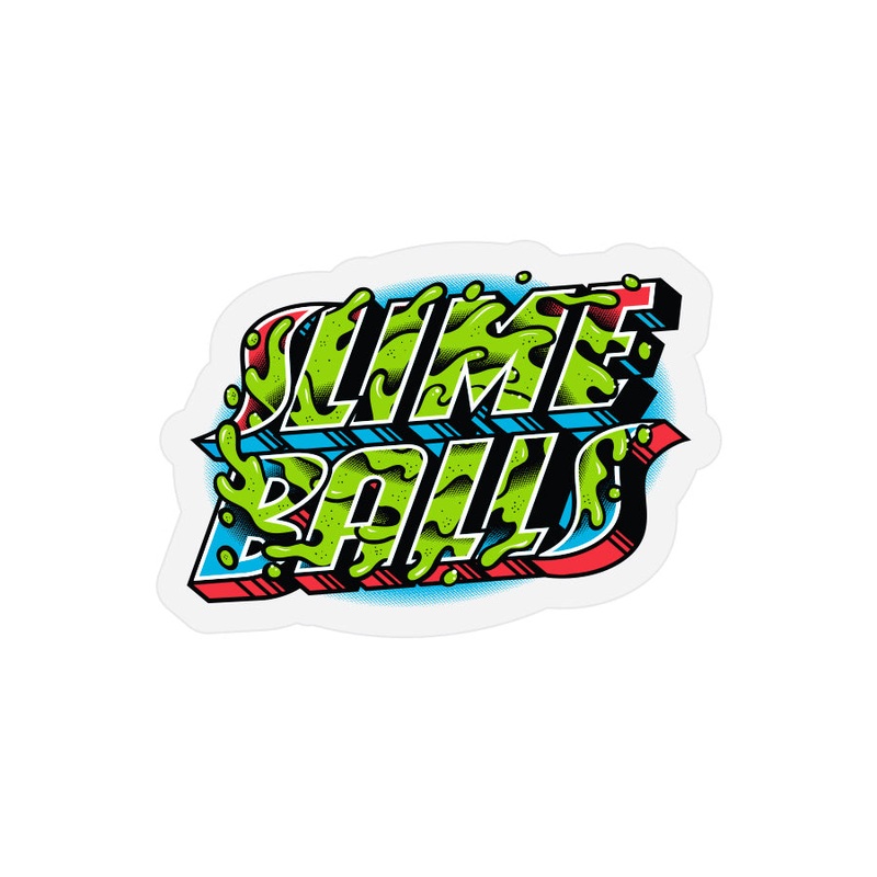 Slime Balls Greetings 3.5″ x 2.5″ Sticker