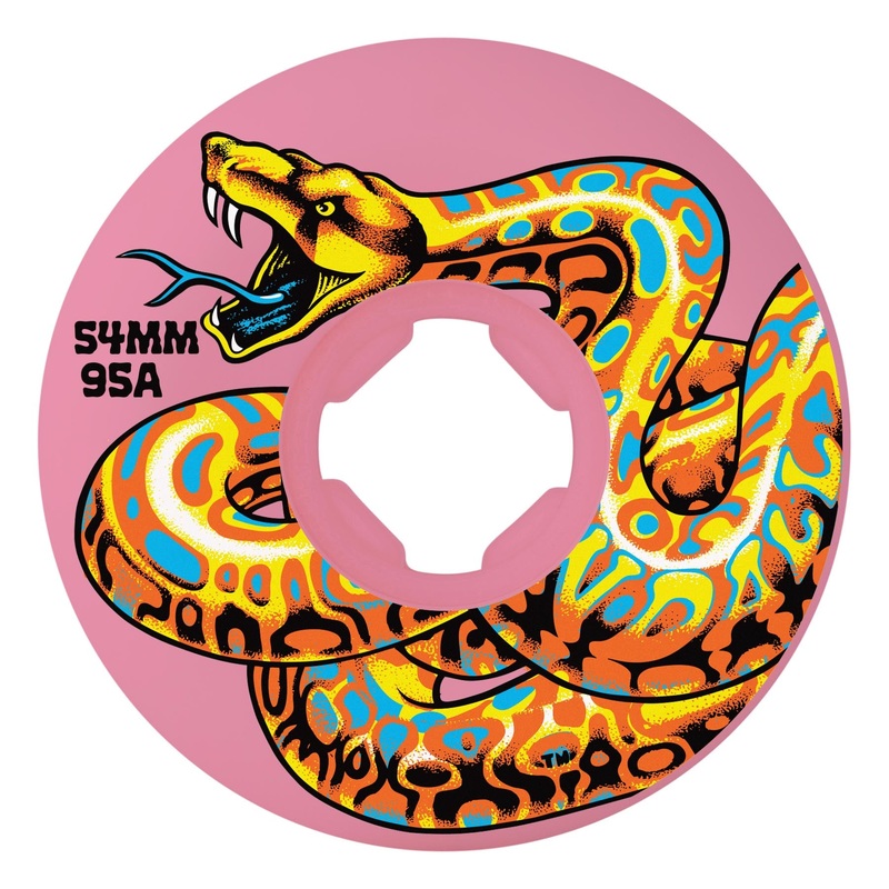 Slime Balls Jeff Kendall Snake Pink 54mm 95a Skateboard Wheels