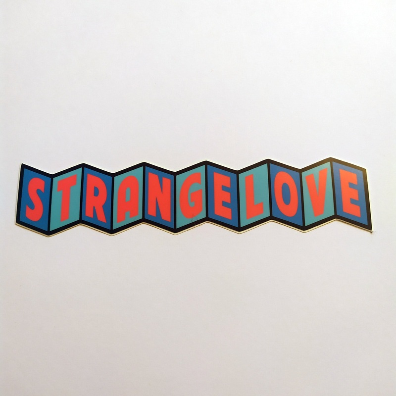 StrangeLove Skateboard Sticker – 16.5 cm x 3.5 cm approx