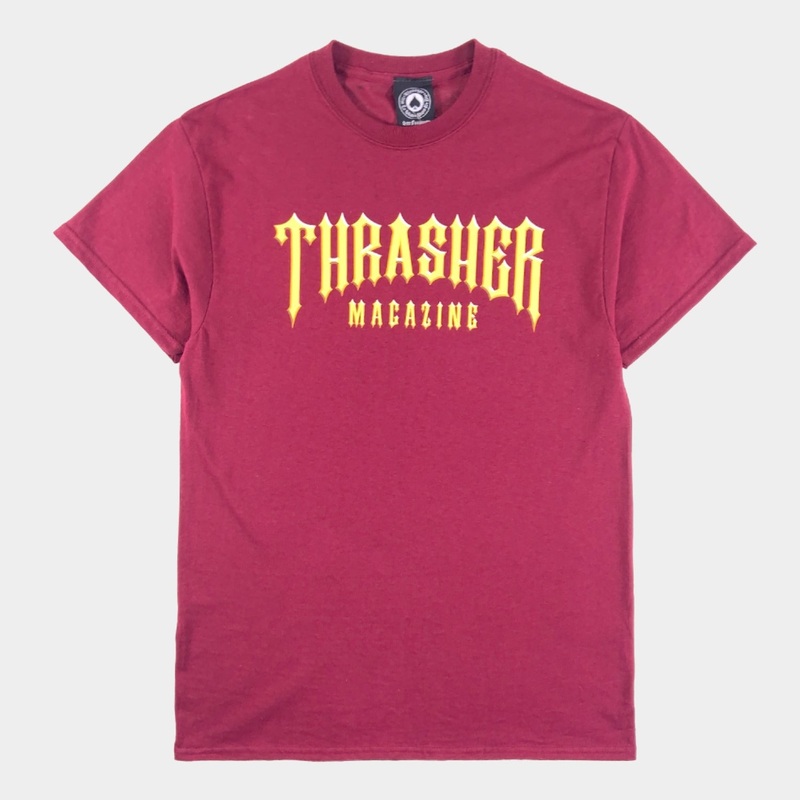 Thrasher – Low Low Logo – T Shirt – Maroon S