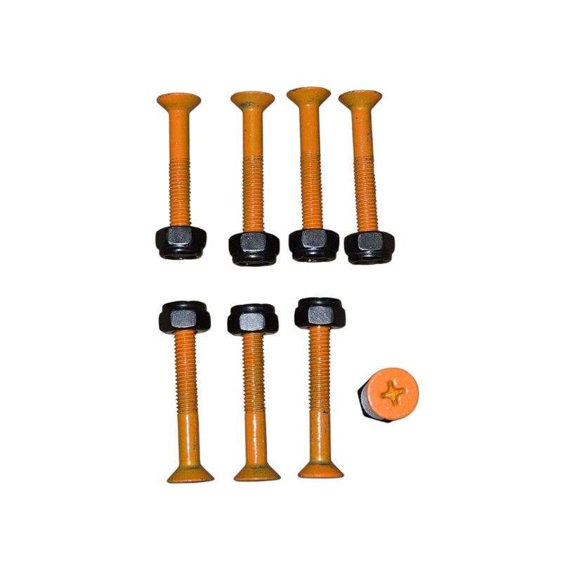 1-1/4″  Skateboard Hardware Bolts – ORANGE