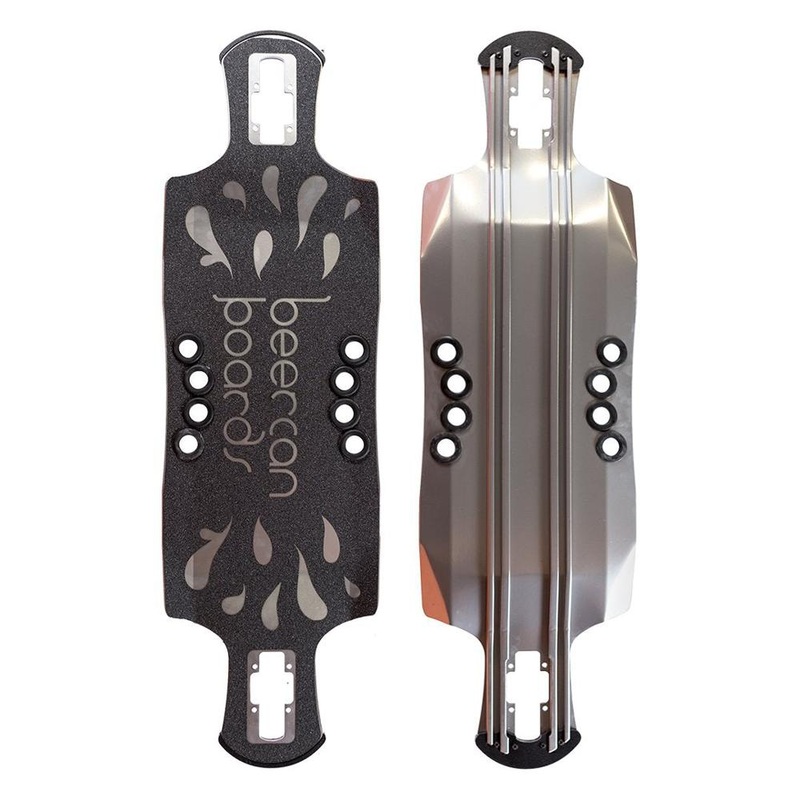 Beercan Chrome 35″ Oat Soda Drop Through Longboard Deck Deck