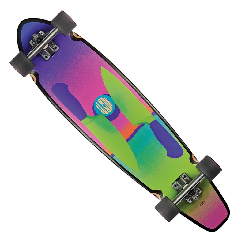 Globe Footwear All-Time in Sharps On The Brain Longboard Complete Skateboard Multicolor 9 x 35.875 WB:22.25