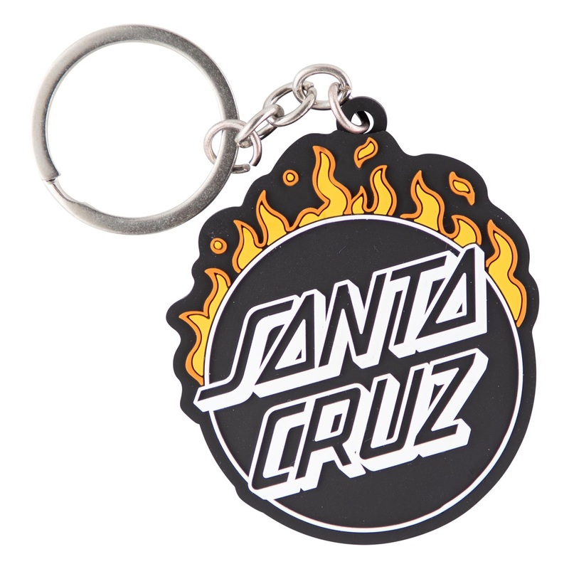 Minimal Burnt Opus Santa Cruz Key Chain Black/Orange OS