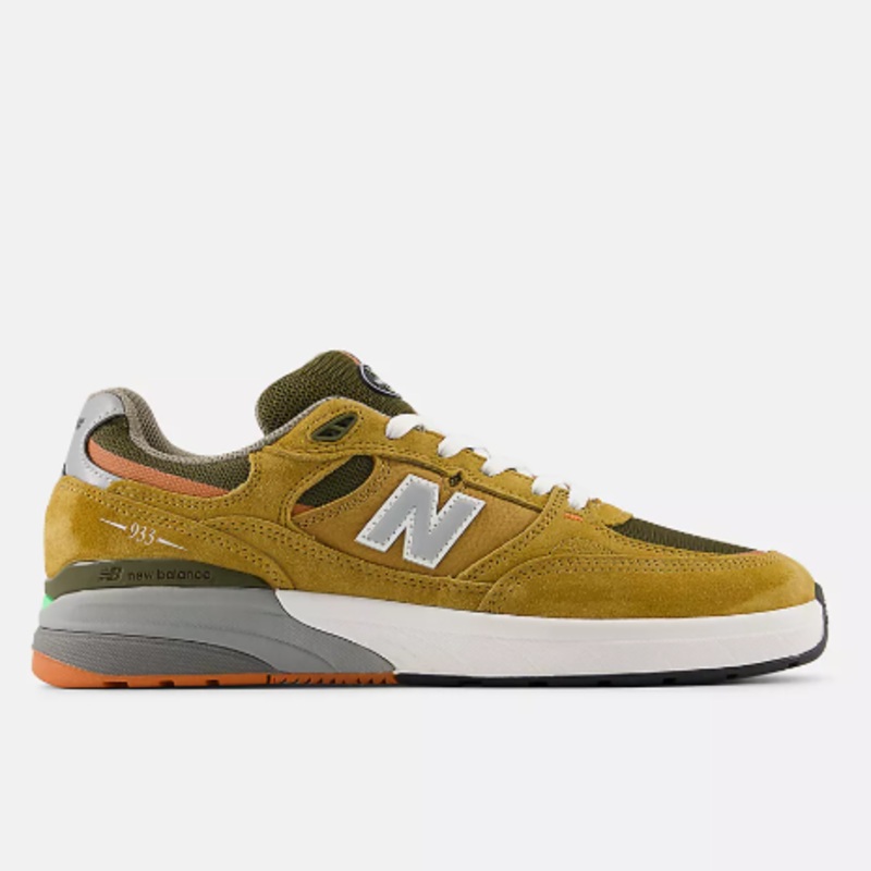 New Balance Numeric 933 Andrew Reynolds Skate Shoes Brown/Grey 7 Brown/Grey