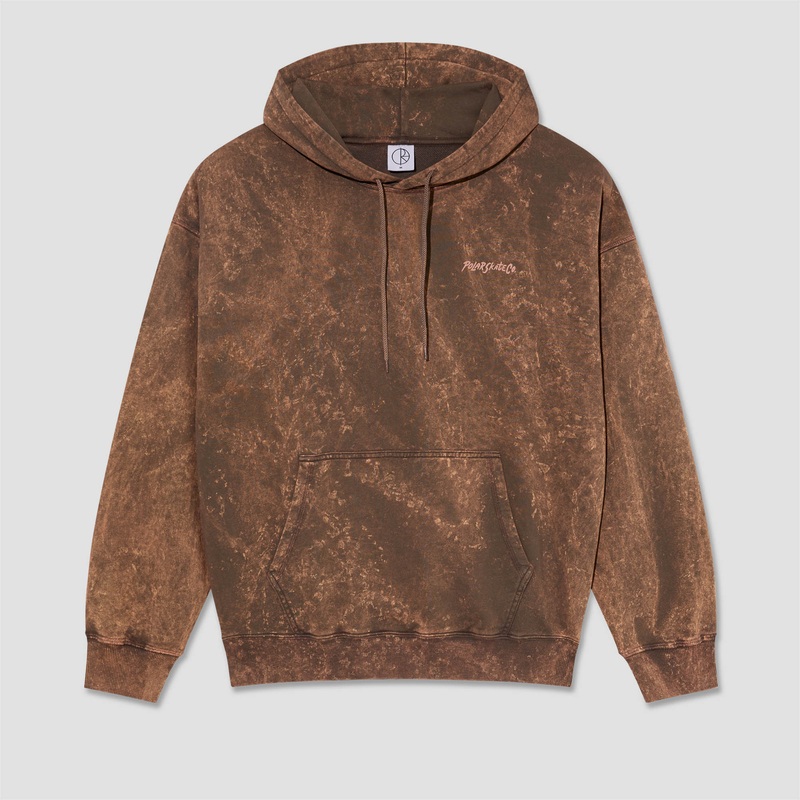 Polar Acid Frank Surf Logo Hoodie Brown Small