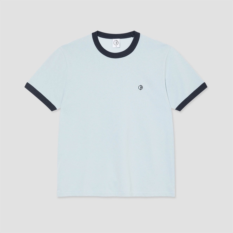 Polar Ringer T-Shirt Light Blue / Navy Small