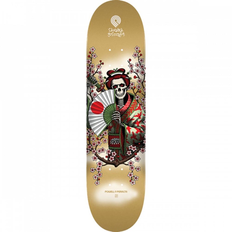 Powell Peralta Yosozumi Samurai 8.25″ Gold Skateboard Deck