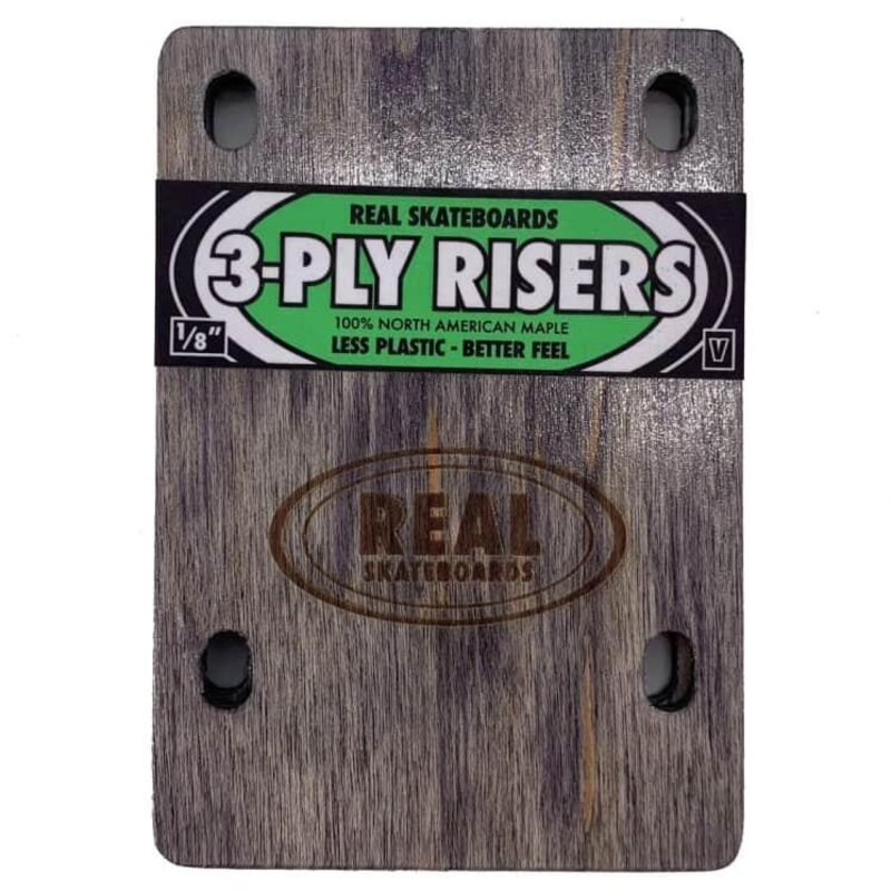 Real Skateboards “3 Ply” 1-8″ Riser Universal/Yellow