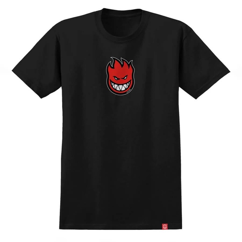 SPITFIRE BIGHEAD MID FILL BLACK T-SHIRT S