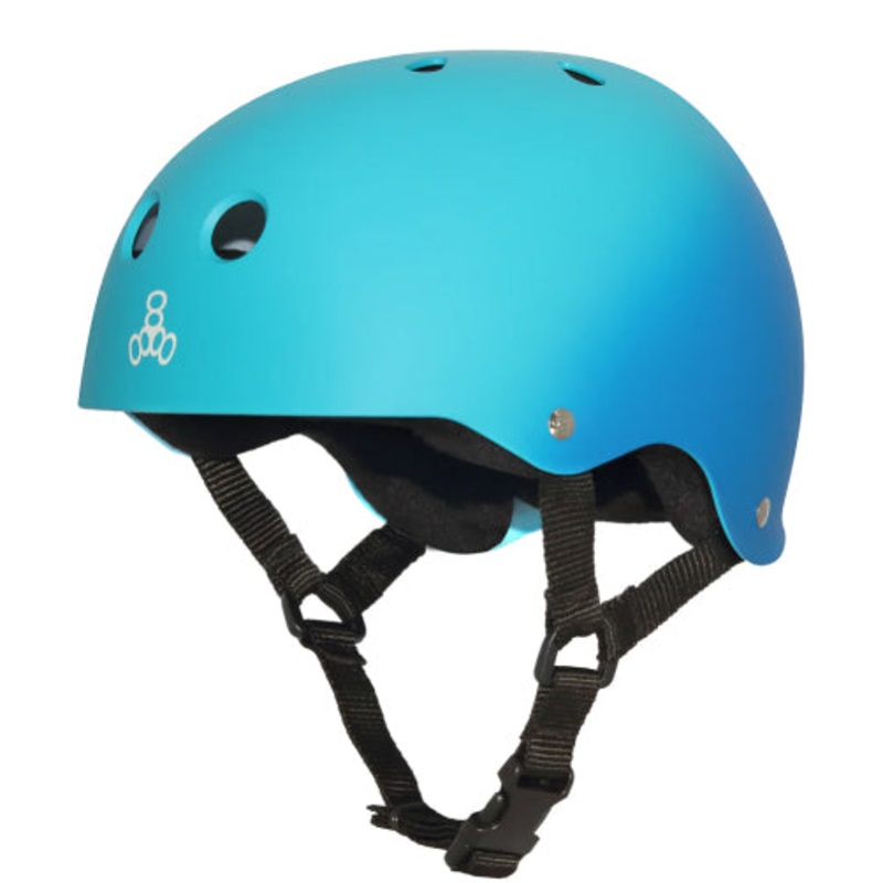 Triple Eight Sweatsaver Helmet – Blue Fade Rubber Small