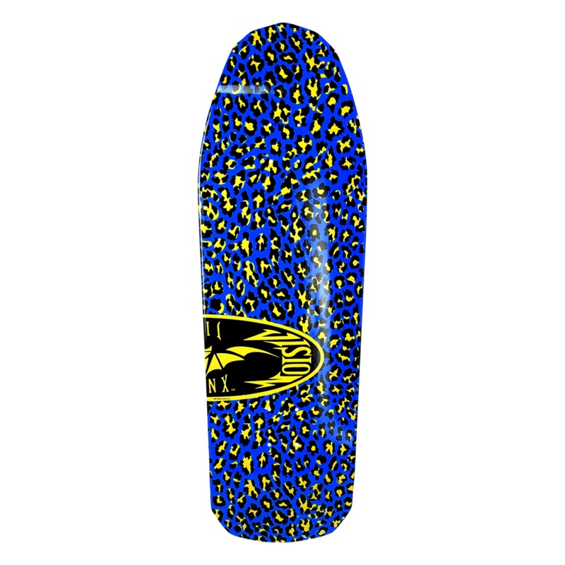 VISION JINX LEOPARD OVAL 10″ SKATEBOARD DECK Black/Blue