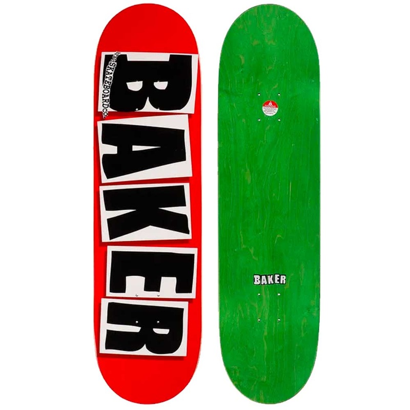 Baker Skateboard Brand Logo Black/Red Skateboard Deck 8.125″ Deck only 8.1