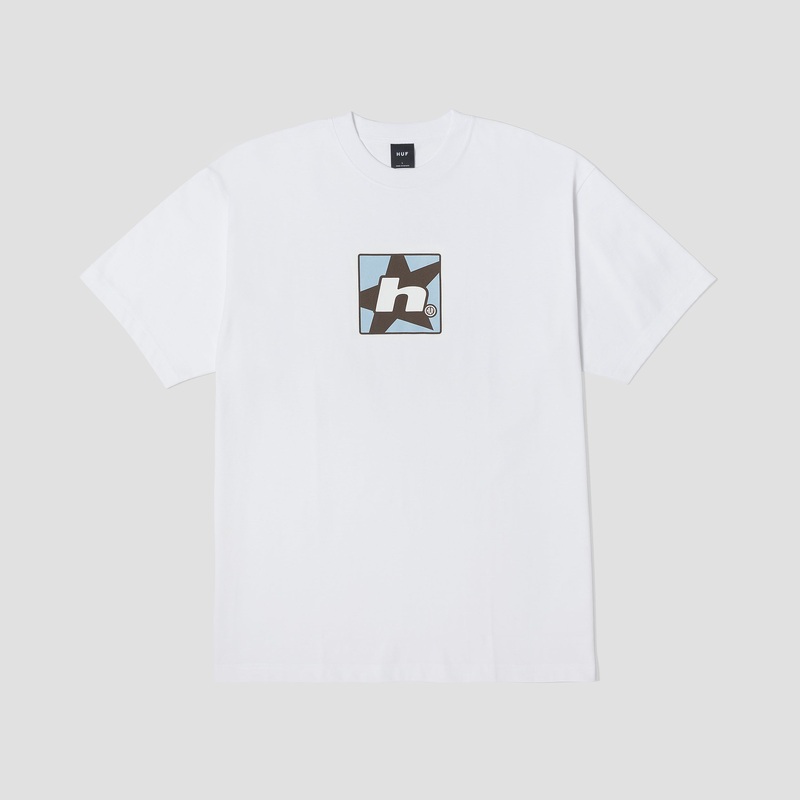 HUF H Star Shortsleeve T-Shirt White Small