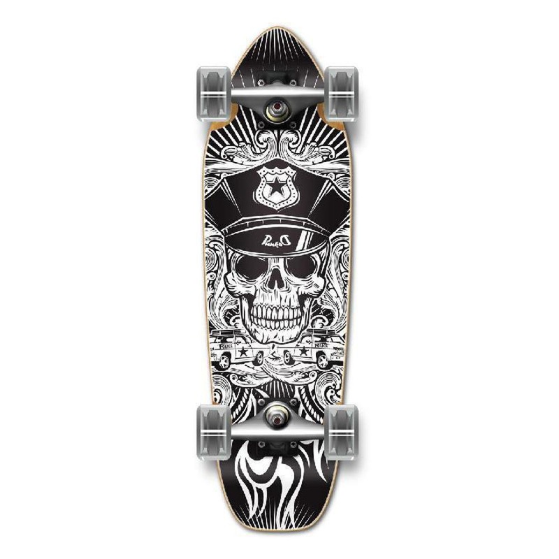 Punked Mini Cruiser Skull Cop Complete Complete